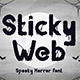 Sticky Web – Spooky Horror Font - GraphicRiver Item for Sale