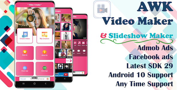 AWK Video Creator With Music (Android 11 Supported)