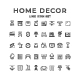 Set Line Icons of Home Decor - GraphicRiver Item for Sale