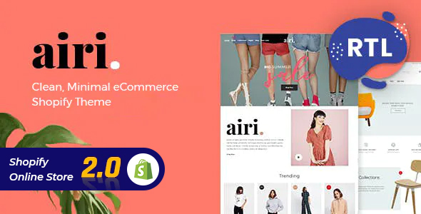 Minimalny motyw Shopify - Airi