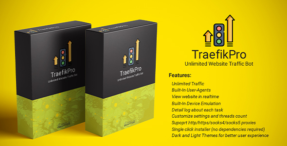 TraefikPro - Unlimited website traffic bot