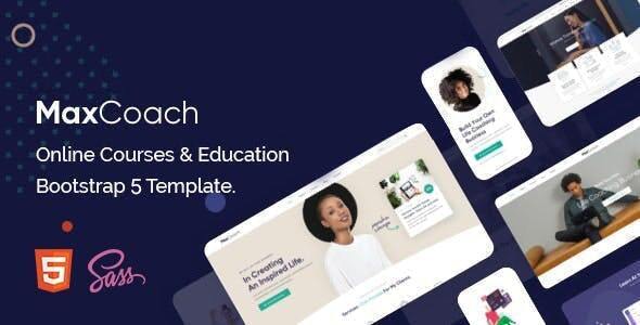 Education HTML Template using Bootstrap 5 - MaxCoach