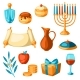 Set of Happy Hanukkah Religious Symbols - GraphicRiver Item for Sale