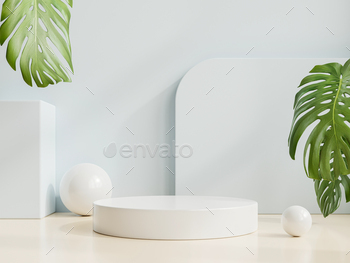 Podium mockup display with for product presentation / Photodune, Misc