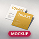 Business Card Mockup Scenes Square - GraphicRiver Item for Sale