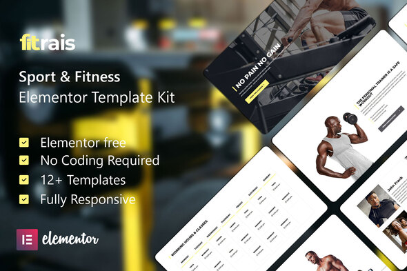 Fitrais - Sport & Fitness Elementor Template Kit