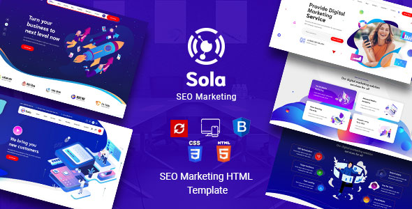 Sola - SEO Marketing HTML Template