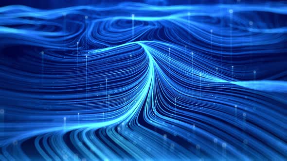 Blue Lines Particles  Flow alt