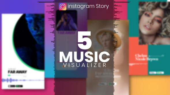 Music Visualizer Template Pack for Instagram Story / Videohive, After effects project files