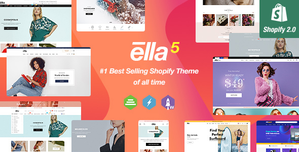 Ella - Responsywny szablon Shopify (gotowy na sekcje)