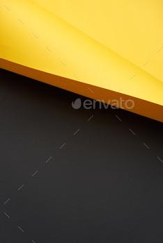 beautiful blank yellow and black paper background / Photodune, Misc