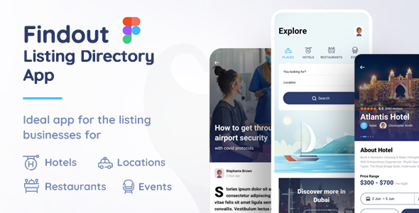 Findout - Listing Directory App Figma Template