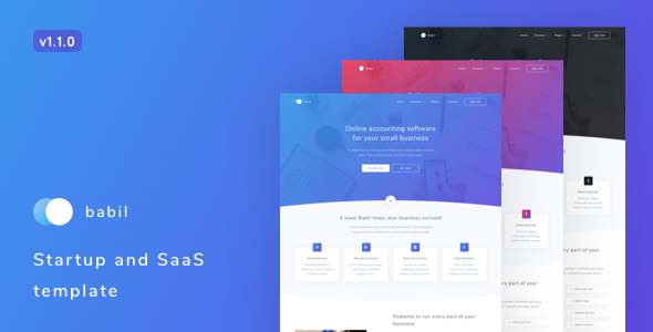 Babil - Startup and SaaS template