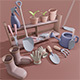 Cartoon Gardening Tools Pack v.1 - 3DOcean Item for Sale