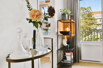 Table and shelves with decorations at home / Photodune, Misc