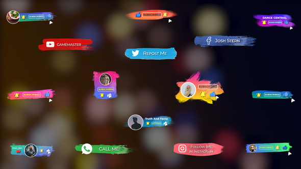 Brush Social Media Lower Thirds || FCPX alt