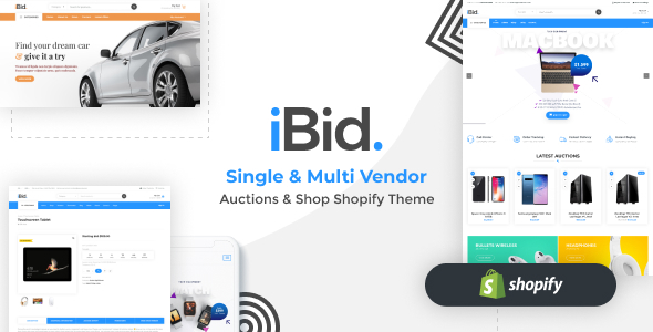 iBid - Single & Multi Vendor Auctions Shopify Theme
