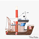 Cartoon Mini Boat 3 - 3DOcean Item for Sale