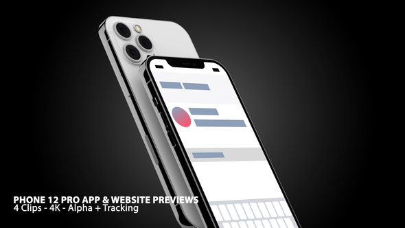 iPhone 12 App Previewing Motions 4K