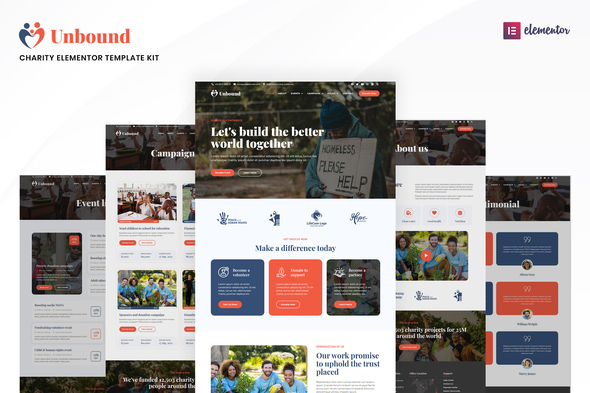 Unbound - Charity & Nonprofit Template Kit