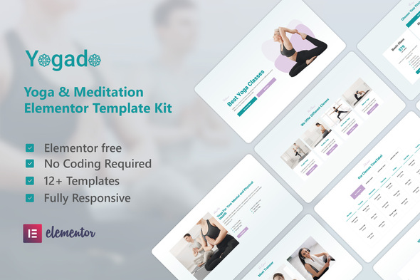 Yogado - Yoga & Meditation Elementor Template Kit