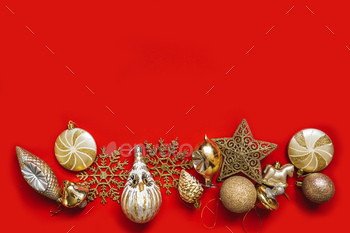 Collection of Christmas objects viewed from above / Photodune, Misc