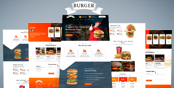 Burger –Unbounce Landing page