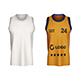Basketball Jersey with Crew-Neck Mockup - GraphicRiver Item for Sale