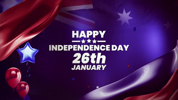 Australia - Independence Day 26th of January, 4k resolution V3