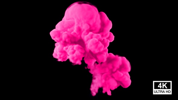 Explosion Pink Color Smoke 4K