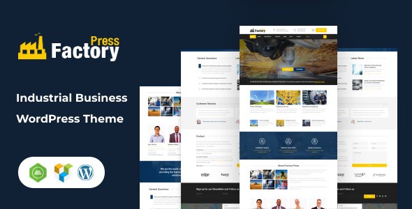 FactoryPress - Factory, Company And Industry WP Theme