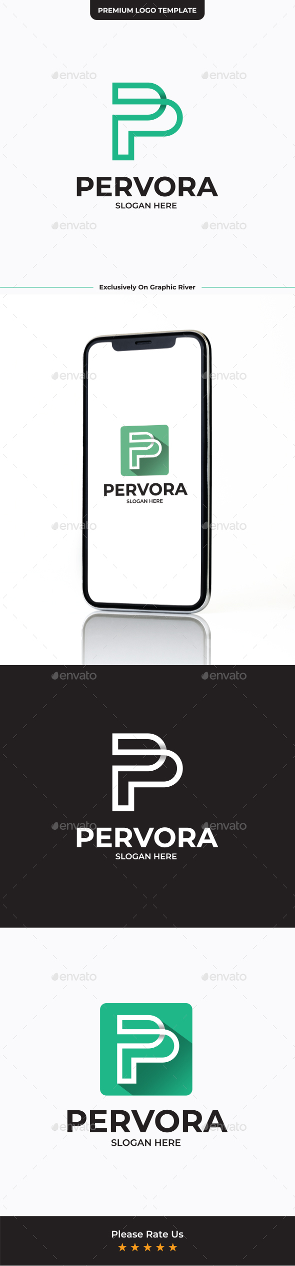 P Letter Logo Design