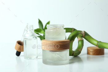 Natural spa cosmetics on white table, close up / Photodune, Misc