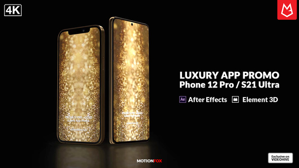 Luxury Mobile App Promo | Element 3D