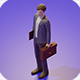Low Poly 3D Stylized Character Business People Isometric Set - 3DOcean Item for Sale