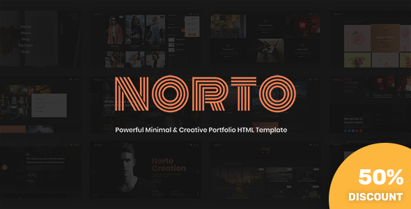Norto - Minimal & Creative Portfolio HTML Template