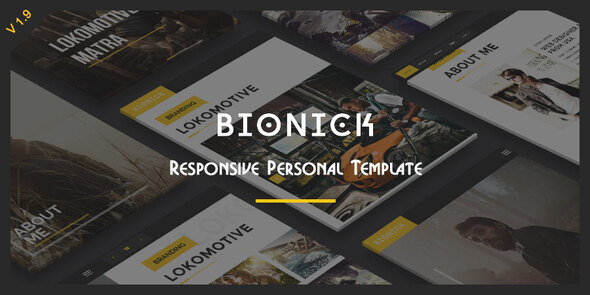 Bionick - responsywny szablon portfolio osobistego