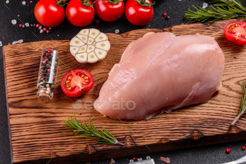 Raw fresh marbled meat Steak on a dark background / Photodune, Misc