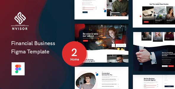 Nvisor - Financial Business Figma Template