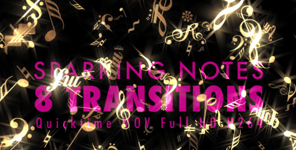 Sparkling Notes - Pack of 8 Transitions alt