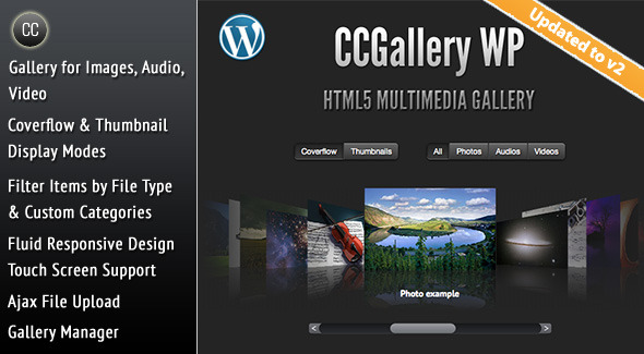 CCGallery WP - wtyczka Wordpress do galerii multimediów