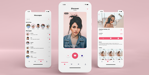 Tinder Like Dating App – Flutter UI Kit | Find Your Date | Instagram Like Chat & Story & More