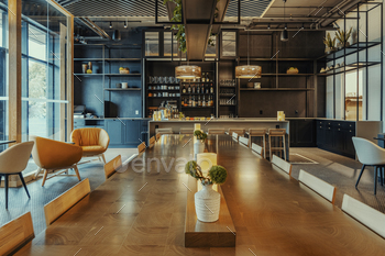 Modern Interior. Restaurant Bar / Photodune, Misc