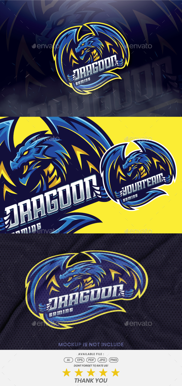 Dragoon Mascot Esport Logo