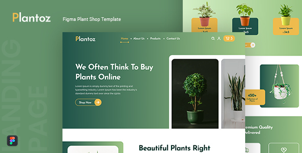 Plantoz — Plant Shop Figma Template