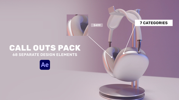 Design Call Outs Pack / Videohive, After effects project files, Elements, Backgrounds, Corporate