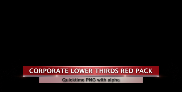Corporate Lower Thirds Red Pack