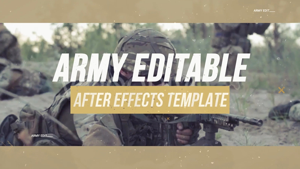 Army Editable After Effects Template