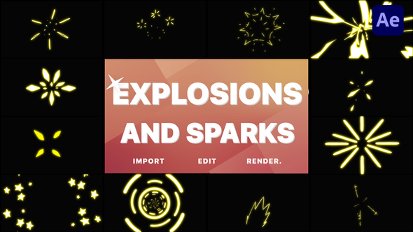 Explosions and Sparks | After Effects alt