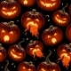 Seamless Pattern with Carved Pumpkins with Lights - GraphicRiver Item for Sale